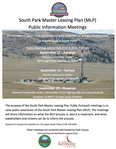 South Park Master Leasing Plan Community Meetings