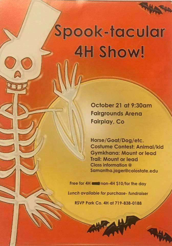 Spooktacular 4H Show Fairplay 2017