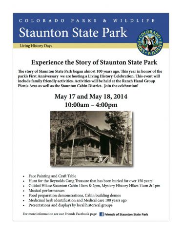 Staunton State Park Anniversary Info