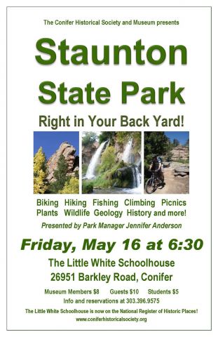 Staunton State Park Conifer Historical Society Museum
