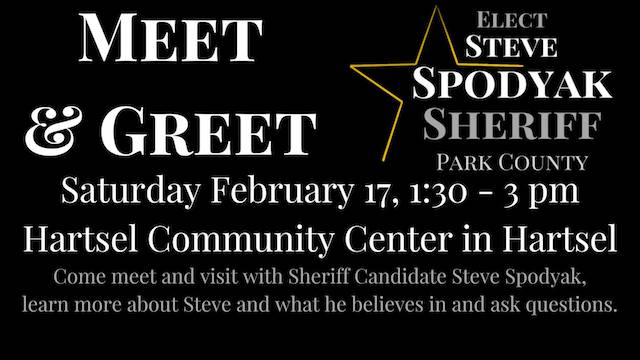 Steve Spodyak Park County Sheriff Candidate meet greet