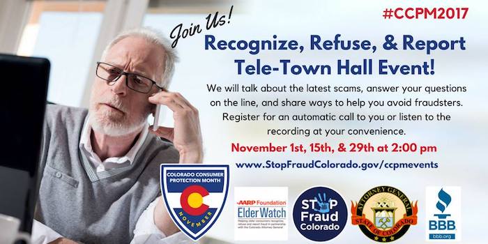 Stop Fraud Colorado Telephone Town Hall 2017