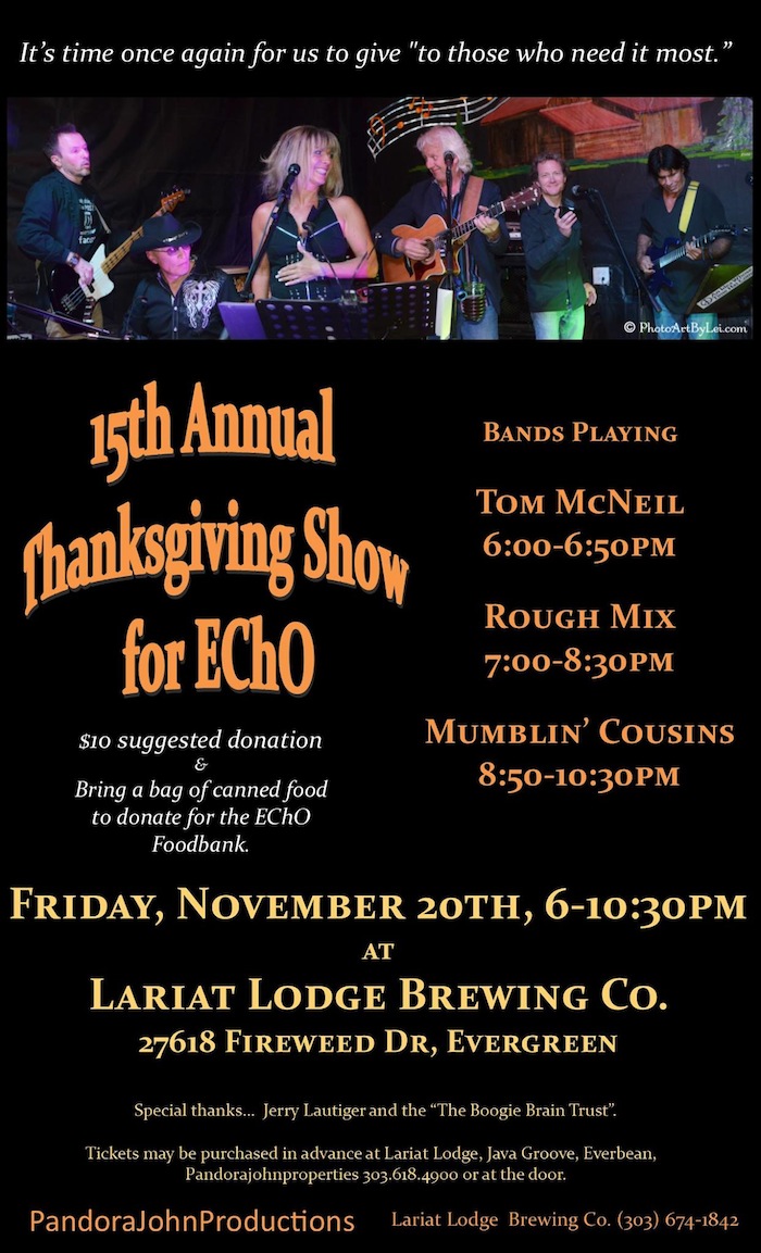 Thanksgiving Concert to benefit Evergreen Christian Outreach