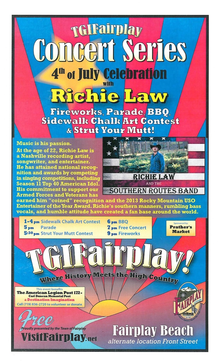 Town of Fairplay Colorado 4th of July Celebration