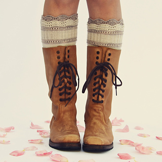 Boot Toppers Knit Knook Class Conifer