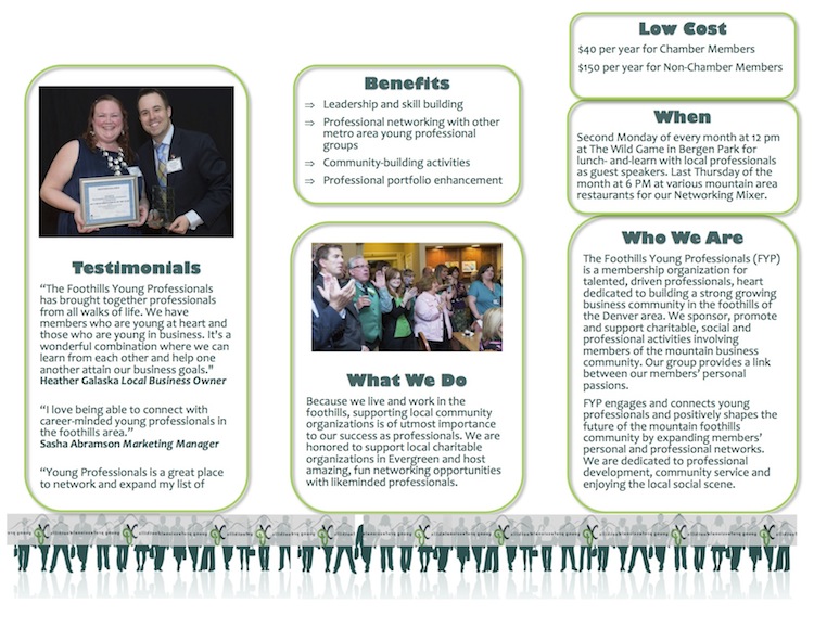 Young Professionals Networking Group Brochure Pg1 Evergreen Chamber of Commerce