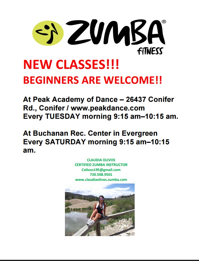 Zumba Dance at Peak Academy of Dance Conifer Evergreen