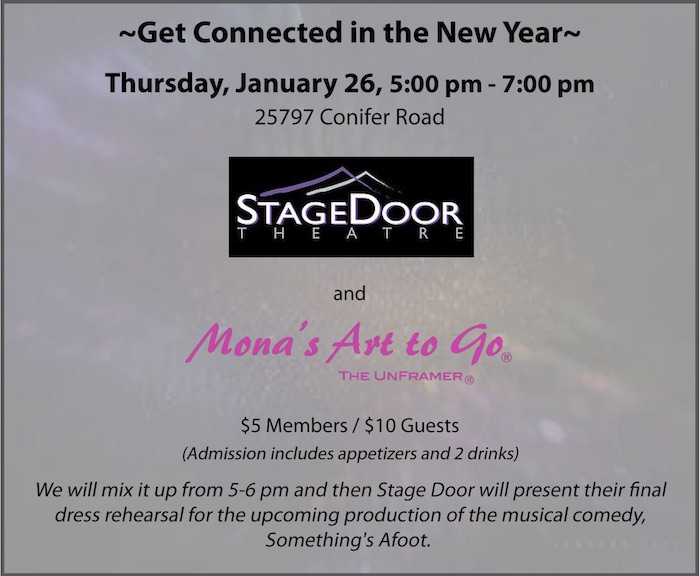 Conifer Chamber After Hours Mixer January 2017 Stagedoor Theatre Monas Art to Go