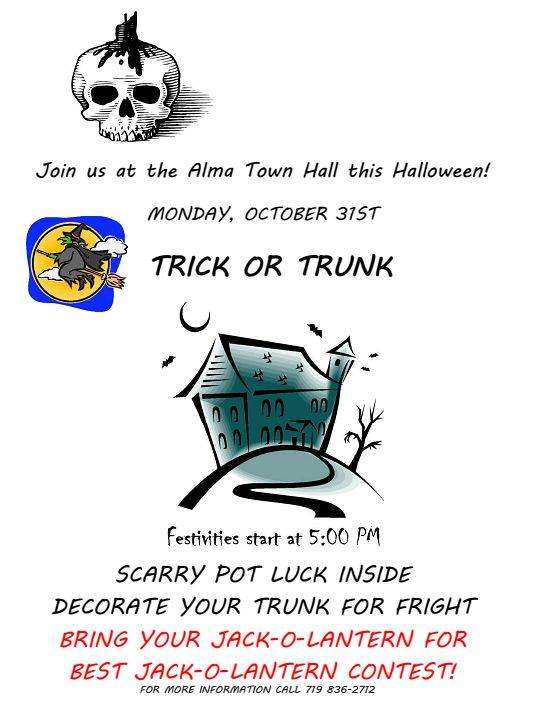 Alma Town Hall Trick or Trunk 2016