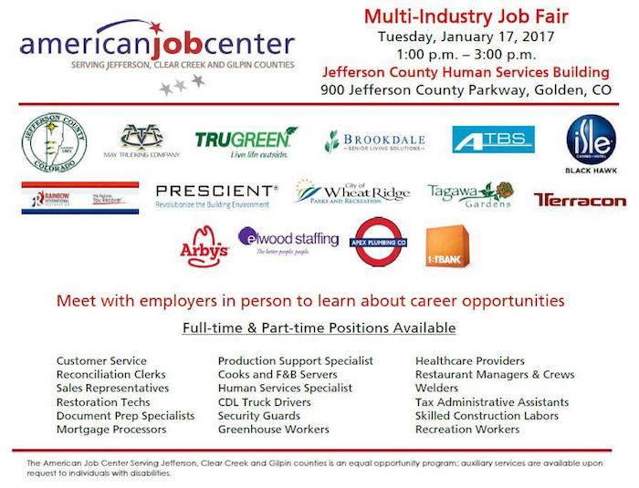 American Job Center Multi industry Job Fair 2017