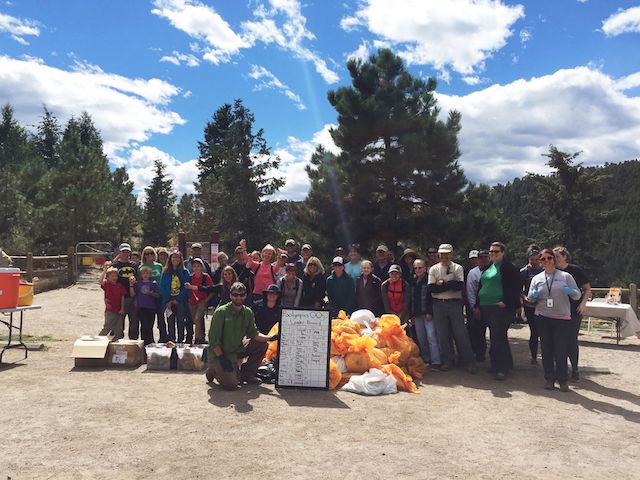 Friends of Elk Meadow Park DOLA clean up by Shaina Young