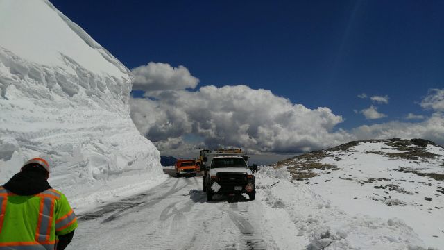 snow plow Colorado Department of Transportation Mt Evans