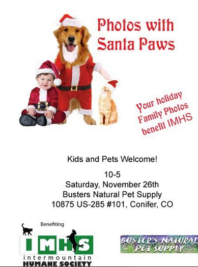 IMHS Photos with pets Santa Paws