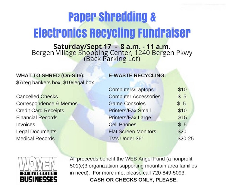 Paper shredding elctronics recycling Women in Evergreen Business