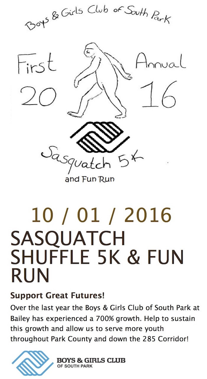 Sasquatch 5K Fun Run Boys and Girls Club High Rockies