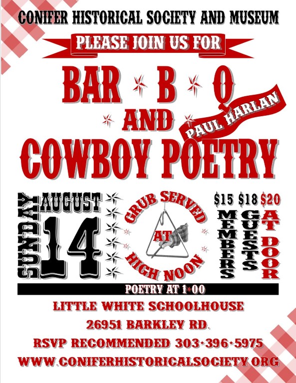 Conifer Historical Society Museum BBQ Cowboy Poetry