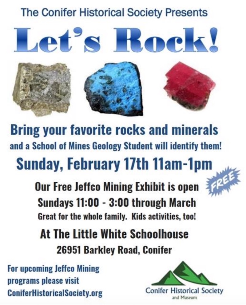 Conifer Historical Society presents Lets Rock with School of Mines