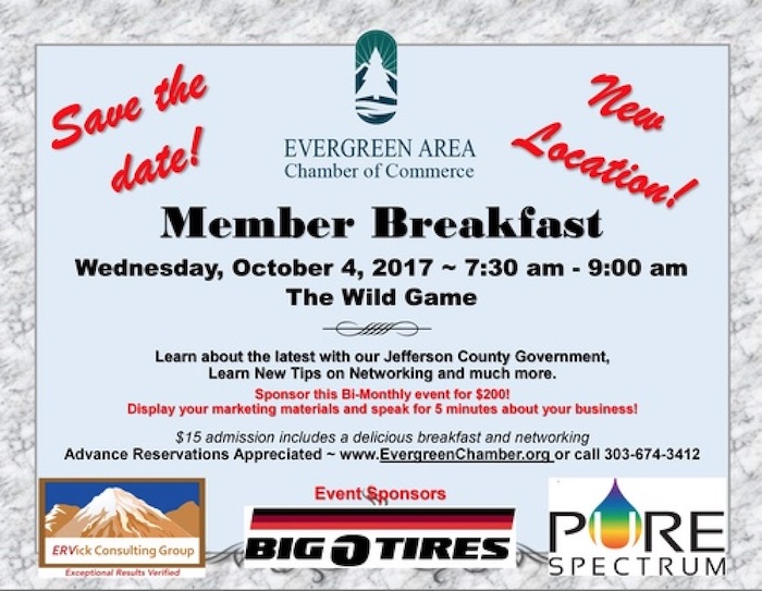 Evergreen Chamber Breakfast Meeting October 2017