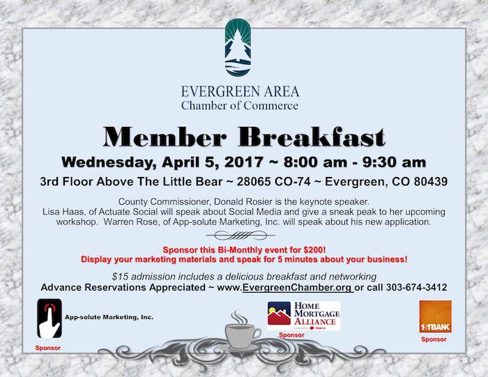Evergreen Chamber Member Breakfast April 2017