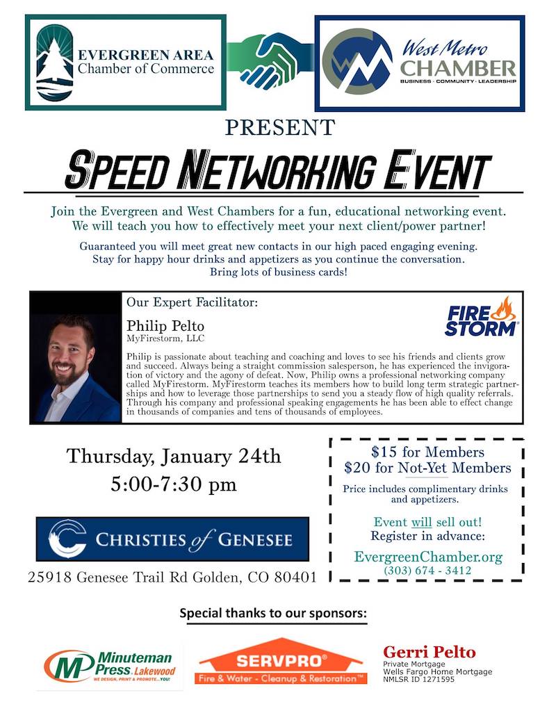 Speed Networking Evergreen West Chamber January 2019