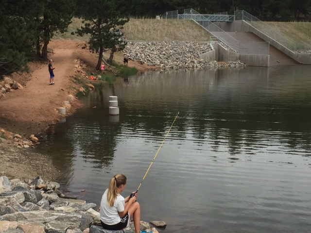 Fishing at Staunton State Park Davis Ponds Colorado Kids