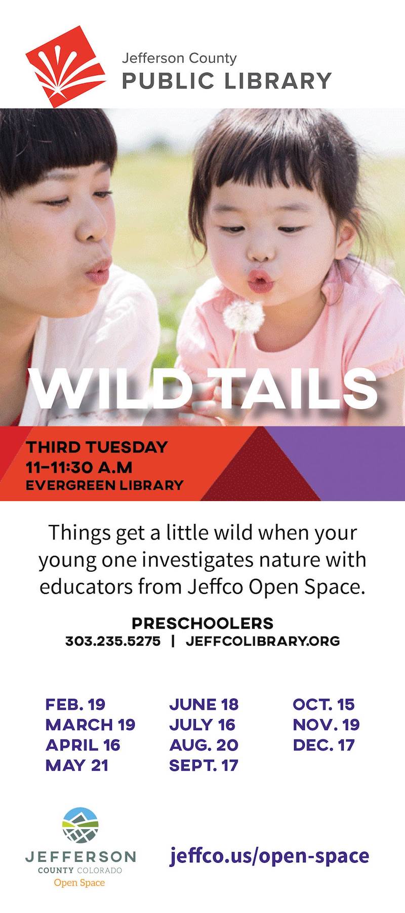 Jeffco Open Space Evergreen Public Library Wild Tails