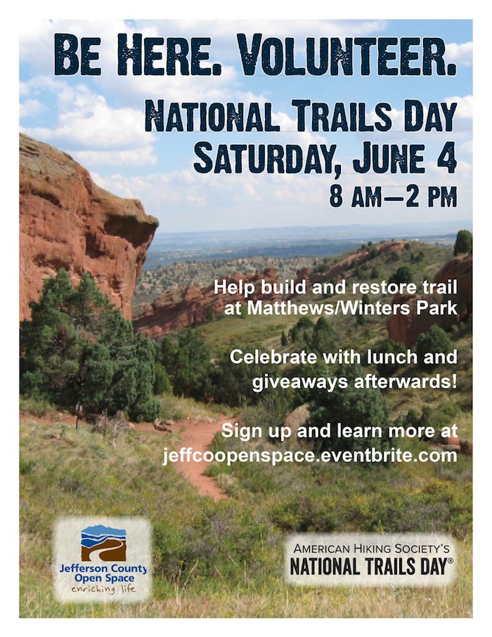 Jeffco Open Space National Trails Day June 4