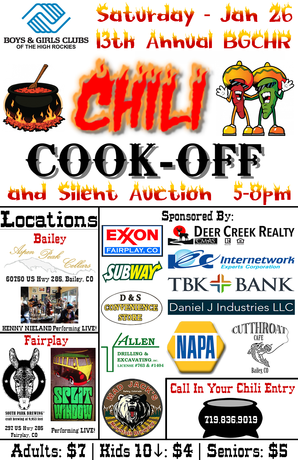 2019 Chili Cookoff Flyer