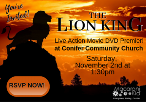 The Lion King at Conifer Community Church with Macaroni Kid Evergreen Conifer Bailey.png